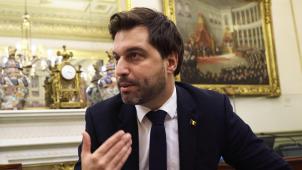 <p>Für Georges-Louis Bouchez (MR) gibt es Handlungsbedarf in der Migrationspolitik.</p>