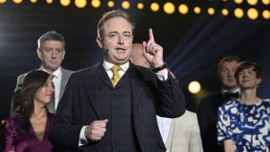 <p>Bart De Wever beim Neujahrsempfang seiner Partei in Mecheln am Samstagabend</p>