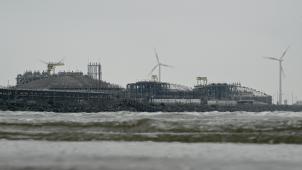 <p>Ein Blick auf den LNG-Terminal in Zeebrügge</p>