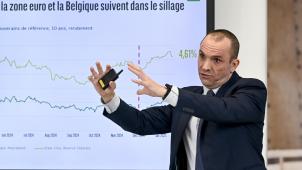 <p>Koen De Leus, Chefökonom von BNP Paribas Fortis, erläutert die Entwicklung der Zinsen.</p>
