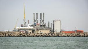 <p>Der LNG-Terminal im Hafen von Zeebrugge</p>