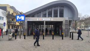 <p>Blick auf die Metrostation Clemenceau in Anderlecht</p>