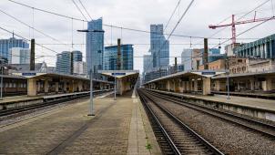 <p>Ein Blick auf den Brüsseler Nordbahnhof</p>
