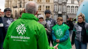 <p>Broederlijk Delen machte am Samstag auf das Thema Pestizide aufmerksam.</p>