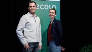 <p>Marie Lecocq und Samuel Cogolati führen aktuell Ecolo an.</p>