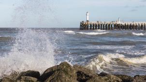 <p>Die Nordsee in Middelkerke (Provinz Westflandern)</p>