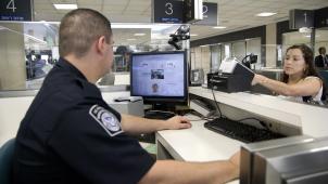 <p>Grenzkontrolle bei der Einreise in die USA</p>