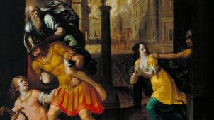 <p>Das undatiertes Handout vom Ministerium für Medien, Kultur und Sport zeigt das Gemälde «Aeneas und seine Familie auf der Flucht vor dem brennenden Troja» des englischen Malers Henry Gibbs aus dem Jahr 1654. Die britische Kunstinstitution Tate wird das von den Nazis geraubte Werk an die die Erben des rechtmäßigen Eigentümers zurück.</p>