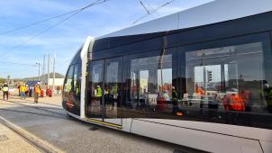 <p>Tram in Lüttich sorgt für Besorgnis</p>