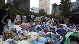<p>Asylkrise 2015: Flüchtlingslager im Brüsseler Maximilianpark</p>