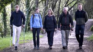 <p>Wanderschuhe statt Palast: Die Königliche Familie pilgerte nach Compostela.</p>