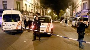 <p>Die Polizei am Tatort</p>
