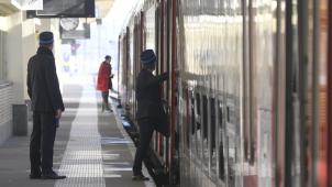 <p>Streikpause im Bahnverkehr</p>
