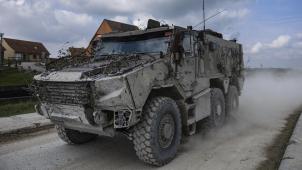 <p>Der Griffon ist ein gepanzertes Mehrzweckfahrzeug.</p>