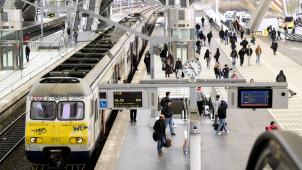 <p>Ein Blick in den Bahnhof Lüttich-Guillemins: Die SNCB geht massiv gegen Schwarzfahrer vor.</p>