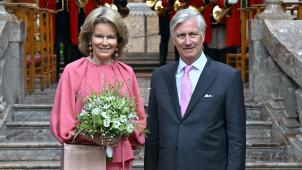 <p>Königliche Pause: Philippe und Mathilde nehmen sich eine seltene Auszeit.</p>