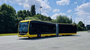 <p>Null Emissionen, große Visionen: TEC nimmt ersten Elektrobus in Betrieb.</p>