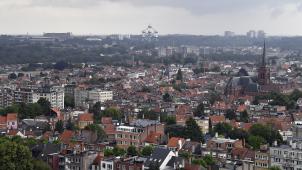 <p>Ein Blick von oben auf die Hauptstadt Brüssel</p>