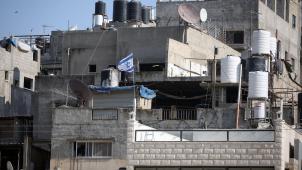 <p>Ein von Israel besetztes palästinensisches Haus</p>