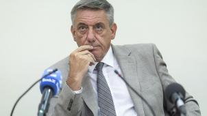 <p>Vizepremierminister und Minister für Finanzen Jan Jambon (N-VA) während des Briefings zur Vereinbarung über die Einführung einer Kapitalertragssteuer.</p>