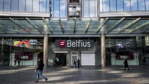 <p>Der Hauptsitz von Belfius in Brüssel.</p>