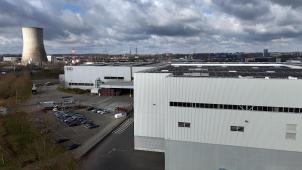 <p>Ein Blick von oben auf das Audi-Werk in der Brüsseler Gemeinde Forest</p>