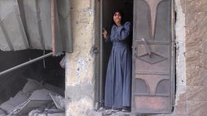 <p>Eine palästinensische Frau nach einem neuen Raketenangriff auf Gaza-Stadt. „Wir arbeiten mit Israel zusammen, als ob nichts wäre, während in den besetzten Gebieten schwerwiegende Menschenrechtsverletzungen stattfinden.“</p>