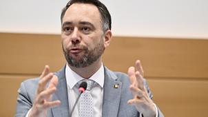 <p>Außenminister Maxime Prévot</p>