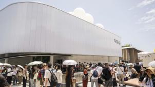 <p>Der belgische Pavillon auf der Weltausstellung in Osaka, Japan.</p>