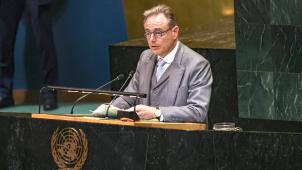 <p>Premierminister De Wever sprach zum ersten Mal vor der UN-Generalversammlung in New York und warb für mehr Respekt, Sicherheit und freien Handel.</p>