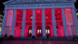 <p>Die Brüsseler Oper La Monnaie war am Samstagabend ebenfalls geöffnet.</p>