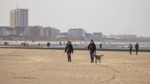 <p>Ein Blick auf den Strand von Middelkerke</p>
