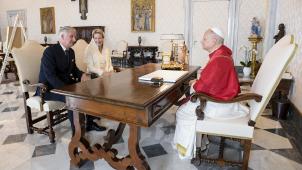 <p>König Philippe und Königin Mathilde wurden am Montag von Papst Leo XIV. zu einer Privataudienz empfangen.</p>