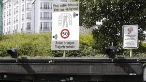 <p>Abschnittskontrollen - hier ist eine in Brüssel zu sehen - boomen in Flandern.</p>
