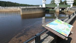 <p>Die Wesertalsperre wird zum Filmset.</p>