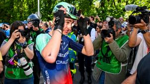<p>Paul Seixas nimmt die Tour de France in Angriff.</p>