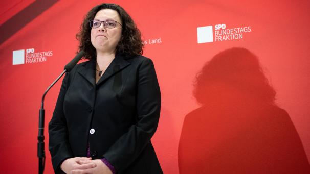 <p>SPD-Partei- und Fraktionschefin Andrea Nahles tritt zurück.</p>