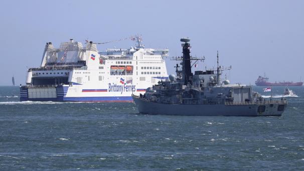 <p>Die Fähre MV Mont Saint Michel der französischen Reederei Brittany Ferries bringt Veteranen anlässlich der D-Day Feierlichkeiten von Großbritannien nach Frankreich. Am 6. Juni jährt sich zum 75. Mal der Jahrestag der Landung alliierter Truppen in der Normandie (D-Day).</p>