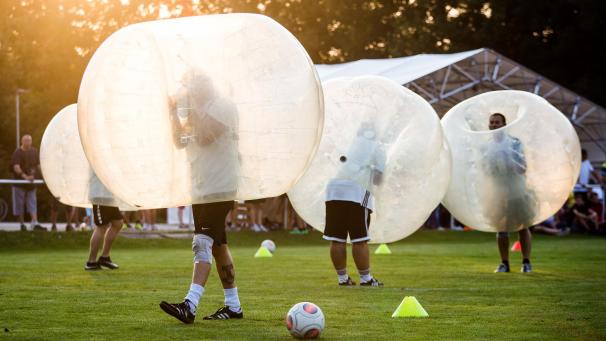 <p>Das Bubble-Ball-Turnier organisieren die Mitglieder des Karnevalsvereins zum ersten Mal.</p>