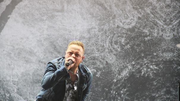 <p>Wild wurde es bei Architects (Sänger Sam Carter) am Samstag.</p>
