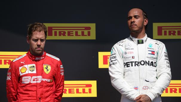 <p>Hamilton auf eins, Vettel auf zwei: verkehrte Welt in den Augen des Deutschen.</p>