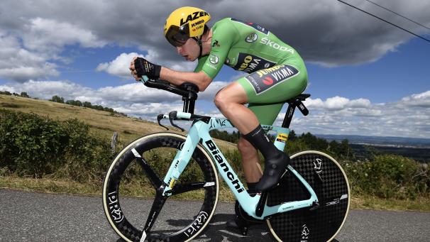 <p>Wout Van Aert auf seinem Weg zum Etappensieg.</p>