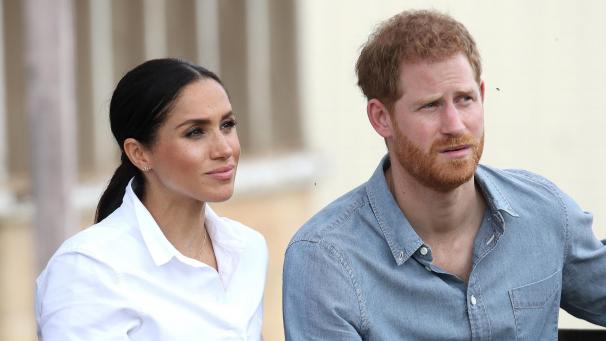 <p>Prinz Harry und Herzogin Meghan besuchen die Familie Woodley auf der von einer schweren Dürre betroffenen Farm von Mountain View.</p>