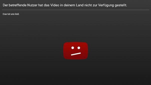 <p>Beispiel einer Anzeige, wenn Inhalte nicht im Ausland angeschaut werden können</p>