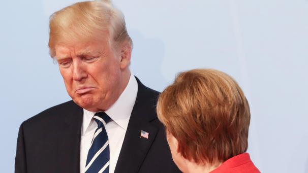 <p>In Syrien versagt und gemeinschaftlich die westlichen Werte verraten: Donald Trump und Angela Merkel</p>