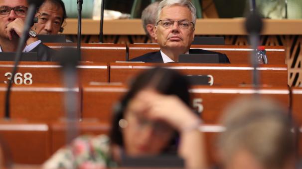 <p>Unterlag am Mittwochabend in Straßburg: Außenminister Didier Reynders.</p>