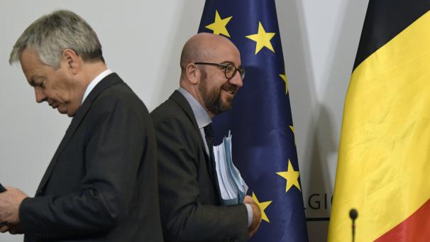 <p>Je t’aime moi non plus: Didier Reynders (l.) und Charles Michel.</p>