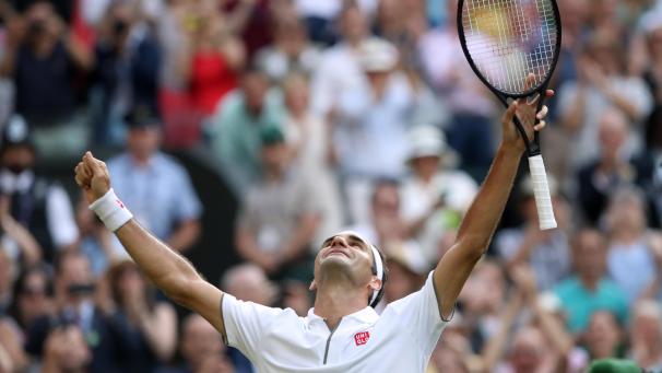 <p>Roger Federer steht zum zwölften Mal im Wimbledon-Endspiel.</p>