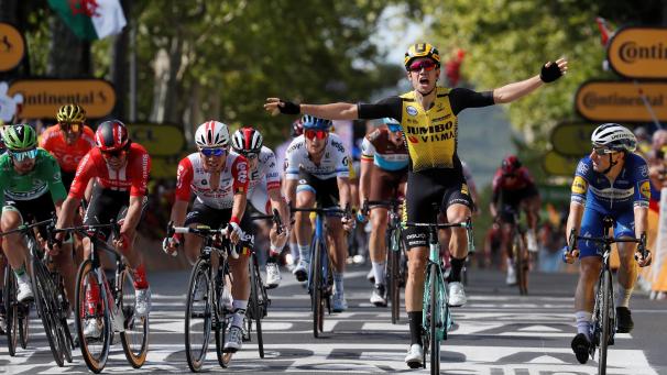<p>Wout Van Aert setzte sich die renommiertesten Sprinter durch.</p>