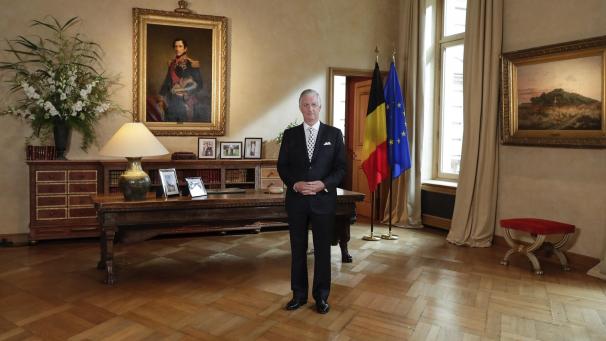 <p>König Philippe bei seiner Ansprache zum diesjährigen Nationalfeiertag.</p>